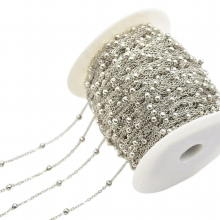 Ball Chain Necklace Durable Decoration Keychain DIY Craft Rustproof Chains 10M Wedding Party Copper Pendant Tags Ball Bead Chain