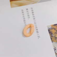Acrylic rubber paint chain feel paint chain buckle DIY jewelry accessories key chain buckle opening ring 10pcs