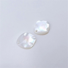 Natural light cat eye shell fish petal pendant fish shaped flower piece pendant DIY jewelry Earrings hanging accessories