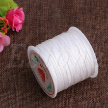 45M Macrame Chinese Knot Cord Nylon Satin Rattail Braided String Cord 0.8mm More Colorful