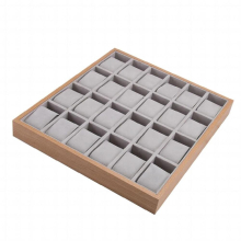 24 Grids Pillow Style Watch Tray Jewelry Bracelet Display Container Case Organizer Home Decoration Counter Table