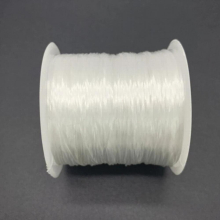 60M/Roll 0.7mm Elastic Thread Round Crystal Line Nylon Rubber Stretchy Cord Elastic Rope For Jewelry Making Beading Bracelet