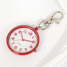 9Colors Nurse Pocket Watch Quartz Movement Nurse Lovely Pattern Good Gift Large Dial Quartz Pocket Watch Keychain