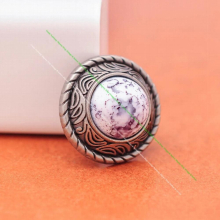10Pcs 25mm Silver Flower Engraved Rope Side Leathercraft Belt Accessories Wallet Case Purple Turquoise Saddle Concho Screwback