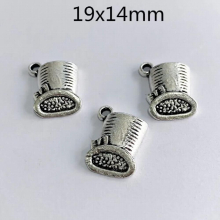 10pcs 19x14mm Silver Cup Pendant Diy Jewelry Making Girl Necklace Bracelet Earring Accessories