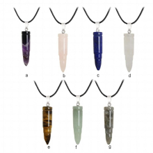 Hexagon Column Charm Men Jewelry Findings Hanging Pendants Crystal Charms for Necklace Bracelet Using