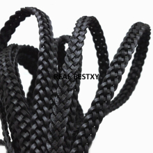 2m/lot approx:13*4mmBraided Real Leather Cord Bracelet Findings Flat Leather Rope Thread For DIY Jewelry Making wide leahter diy