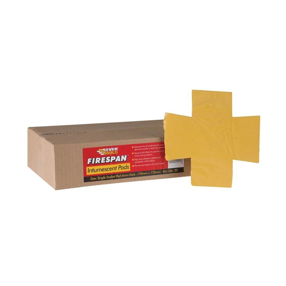 Firespan Intumescent Single Socket Pad (Box 20) EVBFSPANSNGL