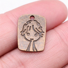 20pcs 17x12mm Boy Charms For Jewelry Making Vintage Antique Bronze Jewelry Findings