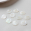 Natural shell material hollow leaf shell ginkgo leaf with hole pendant diy accessories 5