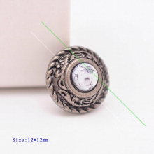 10Pcs 12mm Antique Silver Flower Rope Side Leathercraft Belt Accessories Handbag Wallet Turquoise Concho Screwback