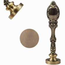 1PCS Blank Wax Seal Stamp with Metal Handle Vintage Retro Sealing Stamp 25mm for Embellishment of Envelopes Party Invitation