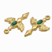 5Pcs Stainless Steel Angel Wings Holy Sword Charm Pendant Ladies Mens Jewelry Accessories Making Earrings Jewelry DIY
