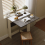Living And Home Modern Narrow Kitchen Breakfast Wooden Dining Table Folding Desk Drop Leaf Table 2