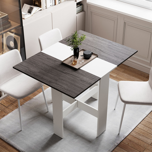 Modern Narrow Kitchen Breakfast Wooden Dining Table Folding Desk Drop ...