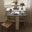 Living And Home Modern Narrow Kitchen Breakfast Wooden Dining Table Folding Desk Drop Leaf Table 3