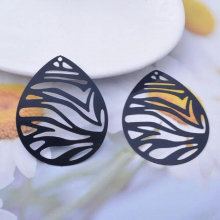 30pcs AB6790 45*36mm Brass Big Water Drop Charms DIY Womens Jewelry Earring Findings