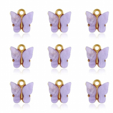 Butterfly Pendant Necklace For Women Girl Jewelry DIY Earring Pendant Choker Necklace Red Green 1Pcs