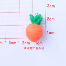 10pcs Creative 3D Mushroom Carrot Resin Charms for Earring Bracelet Keychain Lovely Pendant Jewelry Making Findings C740