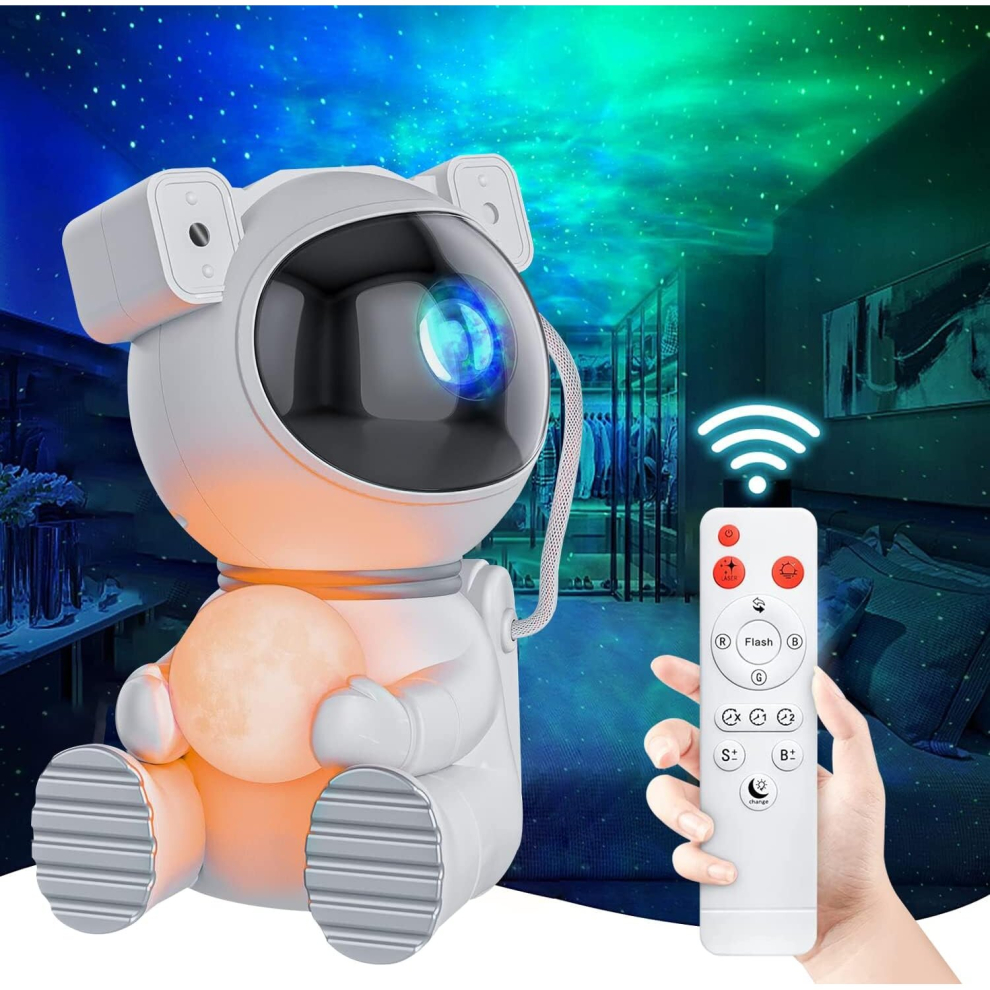 Astronaut Nebula Star Galaxy Projector Night Light with Remote Control