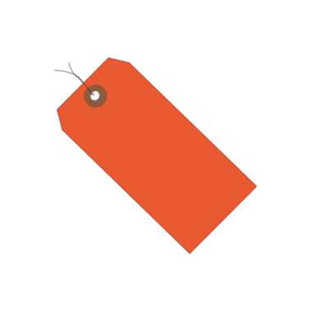 Photos - Other Office Equipment OfficeSpace 6.25 x 3.12 in. Orange Plastic Shipping Tags - Pre-Wired - Pack of 100 OF2821636 