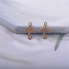 30pcs 12*8mm Copper Both Faced Enamel umbrella Charms Small Pendant For Necklace Bracelet Accessories