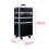 Living And Home 3in1 Diamond Pattern Cosmetic Makeup Train Case 6