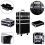 Living And Home 3in1 Diamond Pattern Cosmetic Makeup Train Case 3