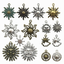 Mix 40-46pcs Celestial Sun Charm-100g Craft Supplies DIY Pendants Crafting Jewelry Findings Making Accessory
