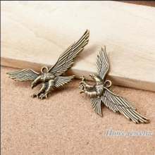 42pcs pendant eagle Antique bronze Pendant European Style jewelry findings A079