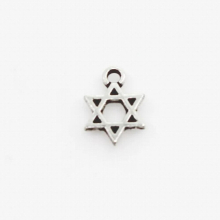 20pcs/lot Star of David charms hanging charm big hole pendant bead charm fit pando bracelet diy jewelry dangle charms