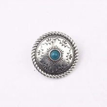 Zinc Alloy Retro Flowers Concho Buttons Charms Pendants 3pcs/lot 30MM DIY Jewelry Accessories