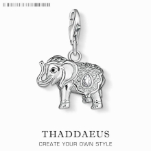 Vintage Elephant Pendant Charm Men Jewelry Fit Bracelet Chain Animal Lucky Jewelry Gift
