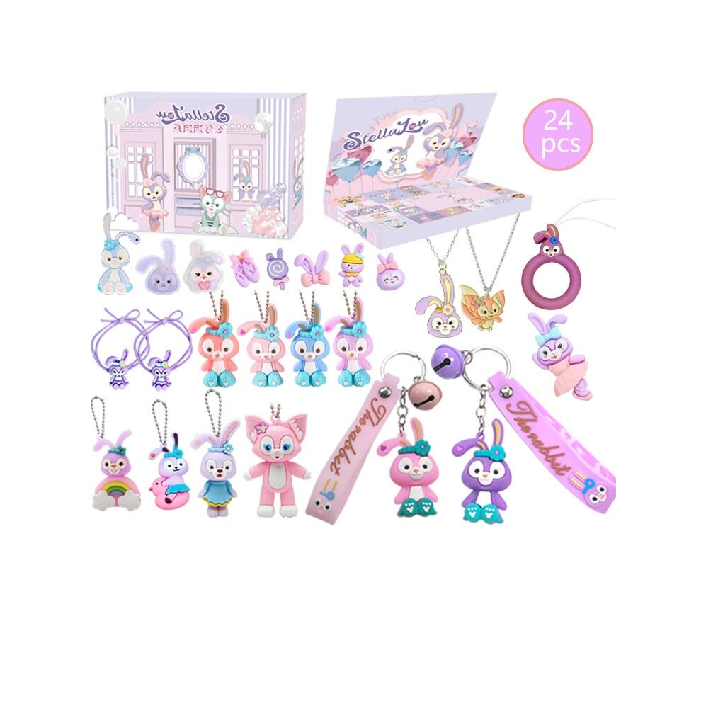 (Stellalou) 2024 Christmas Countdown Stellalou Stitch Kitty Cat Toys Christmas Gifts-image-OPC-PCTKDMT-NEW