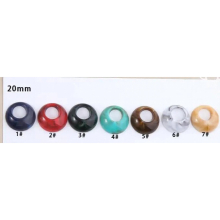 30Pcs 18-20MM Round Geometric Acetic Acid Resin Earring Jewelry Pendants Charms
