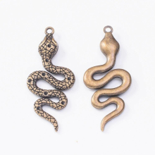 20pcs snake Craft Supplies Charms Pendants for DIY Crafting Jewelry Findings Making Accessory 576