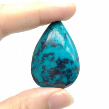 100% Natural Stone Chrysocolla Malachite Lapis Bead Drop Pendant No Hole For DIY Making Jewelry Necklace Charm