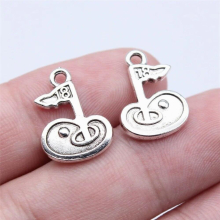 20pcs 13x18mm Antique Silver Golf Hole 18 Charms Pendant For DIY Jewelry Making Jewelry Craft Findings