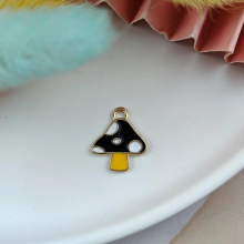 10pcs 14*16mm Alloy Enamel Mushroom Charms Pendants for Jewelry Making Necklaces Earrings DIY Jewelry Crafts