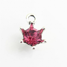 12 Crown Birthstone Charms Dangle Charms With Lobster Clasp for DIY Jewelry Making