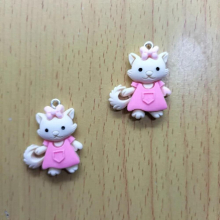 10Pcs Cartoon Animal Charm Resin Fox Knot Charms Pendant DIY decoration Bracelet Earring Necklace Key Chain Jewelry Making