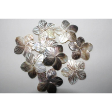 2PCS Natural Shell Carved The Five Petals Flower Pendant for Diy Jewelry Making Necklace Earrings Accessories 38mm