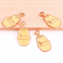 20Pcs Enamel banana milk pendant Necklaces Accessories Jewelry Findings DIY Bracelet Necklaces