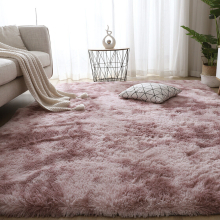 (Dusty Pink, 140x200cm) Fluffy Rugs Large Shaggy Rug Bedroom Living Room Anti Slip Soft Carpet Floor Mat