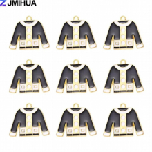 15pcs Enamel Charms Mini Jackets Charms Pendants For Jewelry Making Findings Supplies DIY Necklace Bracelet Accessories