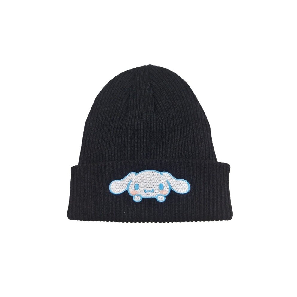 (B1) Hello Kitty  Kuromi Cute Cartoon Embroidered Knitted Hat Winter Warm Hat Size 56-62cm-image-OPC-PCTKHSP-NEW