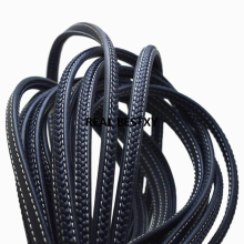 1meter approx 8*5mm navy braided wide flat Leather Cord Width Flat Rope String Bracelet Necklace DIY Jewelry Accessories