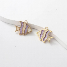 10pcs Enamel Charms Lovely Fish Sea Ocean Living Pendants For Making Necklace Earring DIY Jewelry Findings