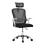 Living And Home (White + Black) Swivel Office Chair with Headrest 1