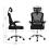 Living And Home (Black) Swivel Office Chair with Headrest 6
